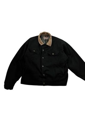 MWG Storm Rider Men’s Lined Denim Jacket Black XL Size (132)